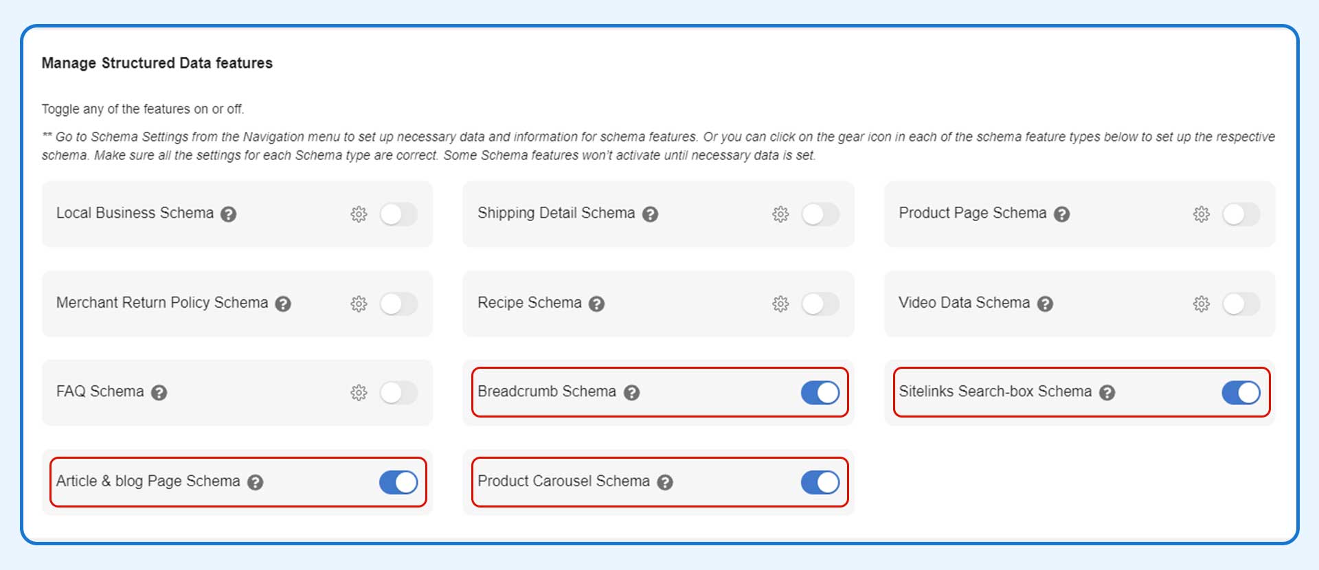 Activating-Individual-JSON-Features Activating Individual JSON Features